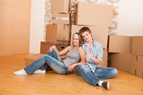 Removal team helping with a Kingston home move