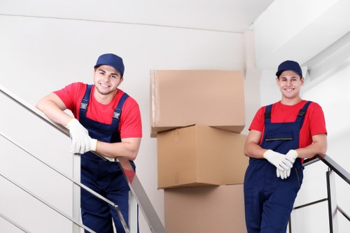 Office removals team planning a business move in Kingston