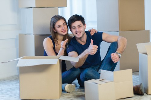 Office removals and commercial moving with a van
