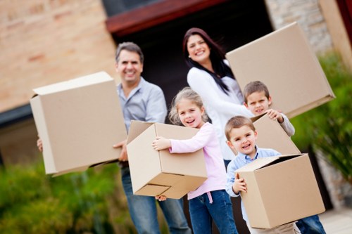 Local Kingston moving service with boxes and equipment