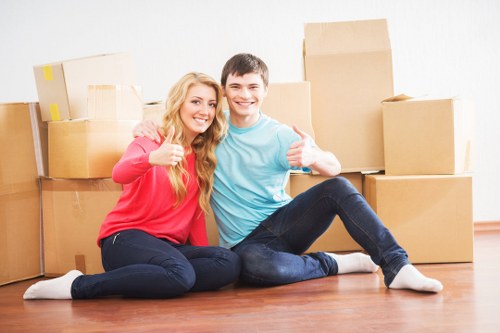Local movers loading furniture for a Kingston property