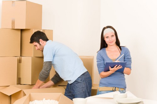 Charity donation items prepared after a move in Kingston