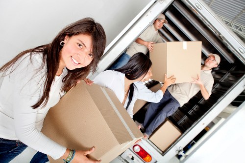 Office relocation transport with a moving van in Kingston